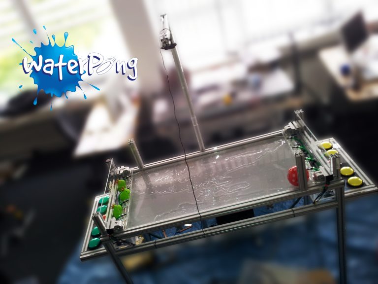 Waterpong (1st Place People’s Choice Award by UIST) : Microsoft PumpSpark Kit for Fluid User Interfaces